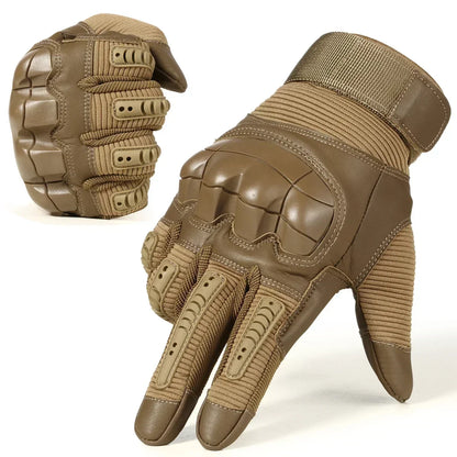 Gants Tactiques Plein Doigt JIUSUYI – Coque Caoutchouc Tactile Airsoft moto Combat