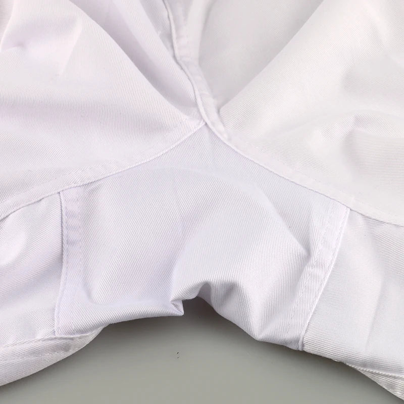 Dobok Taekwondo Blanc – Uniforme Polyester Karaté & Judo, Manches Longues | Enfant & Adulte XXXS à XXXL - BLACKBEARD OUTDOOR INDUSTRIES