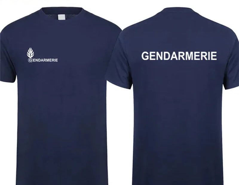 T-Shirt Gendarmerie Française PSIG Homme – Coton, Manches Courtes, Col Rond - BLACKBEARD OUTDOOR INDUSTRIES