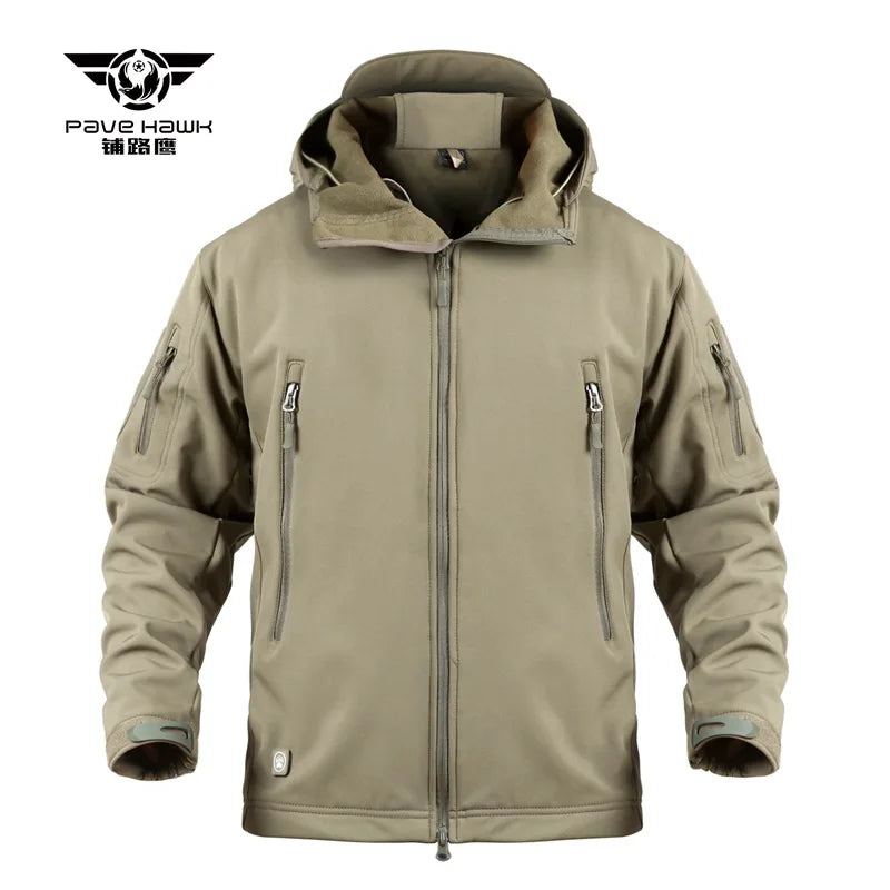 Veste Softshell Homme Shark Skin - Chaude, Respirante et Résistante aux Intempéries - BLACKBEARD OUTDOOR INDUSTRIES