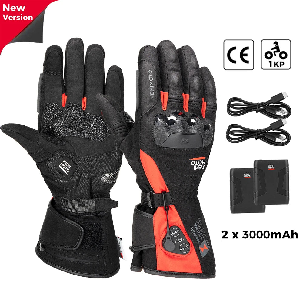 Gants chauffants rechargeables grand froid, tactiles et imperméables