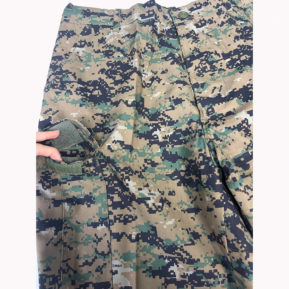 Tenue militaire camouflage digital jungle homme, veste et pantalon