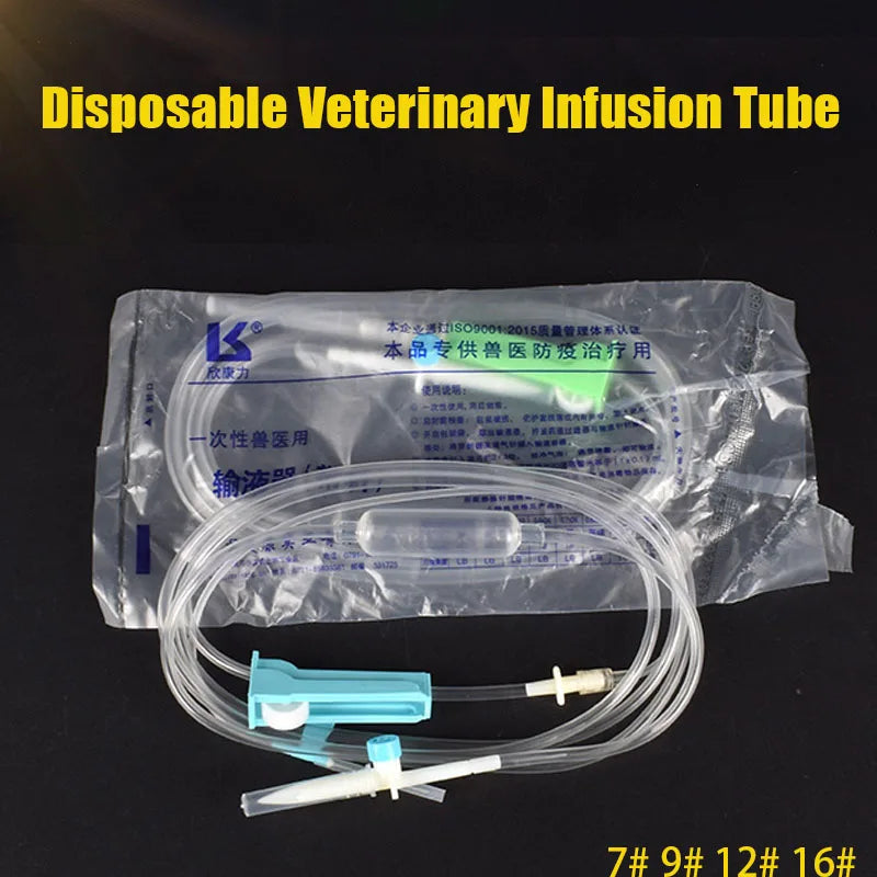 Kit d’Injection Vétérinaire Stérile Jetable avec Tubulure d’Infusion et Aiguille Goutte à Goutte Ma boutique