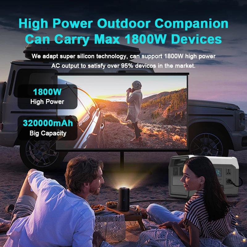 Station d'énergie portable XP1000 1024Wh avec batterie Lifepo4, fonction UPS et panneaux solaires pliables de 400W et 200W - BLACKBEARD OUTDOOR INDUSTRIES