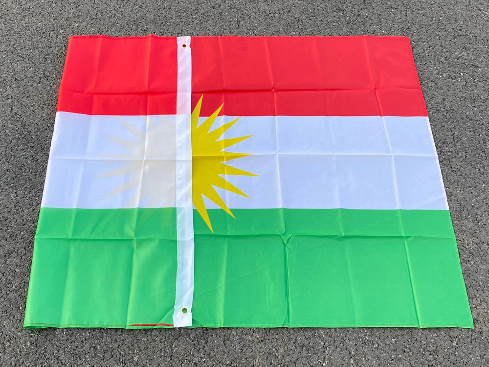 Drapeau Kurde - 90x150 cm (Kurdistan) BLACKBEARD OUTDOOR INDUSTRIES