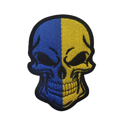 Patch Tactique Ukraine Brodé – Écusson Drapeau Ukrainien, Velcro Hook & Loop