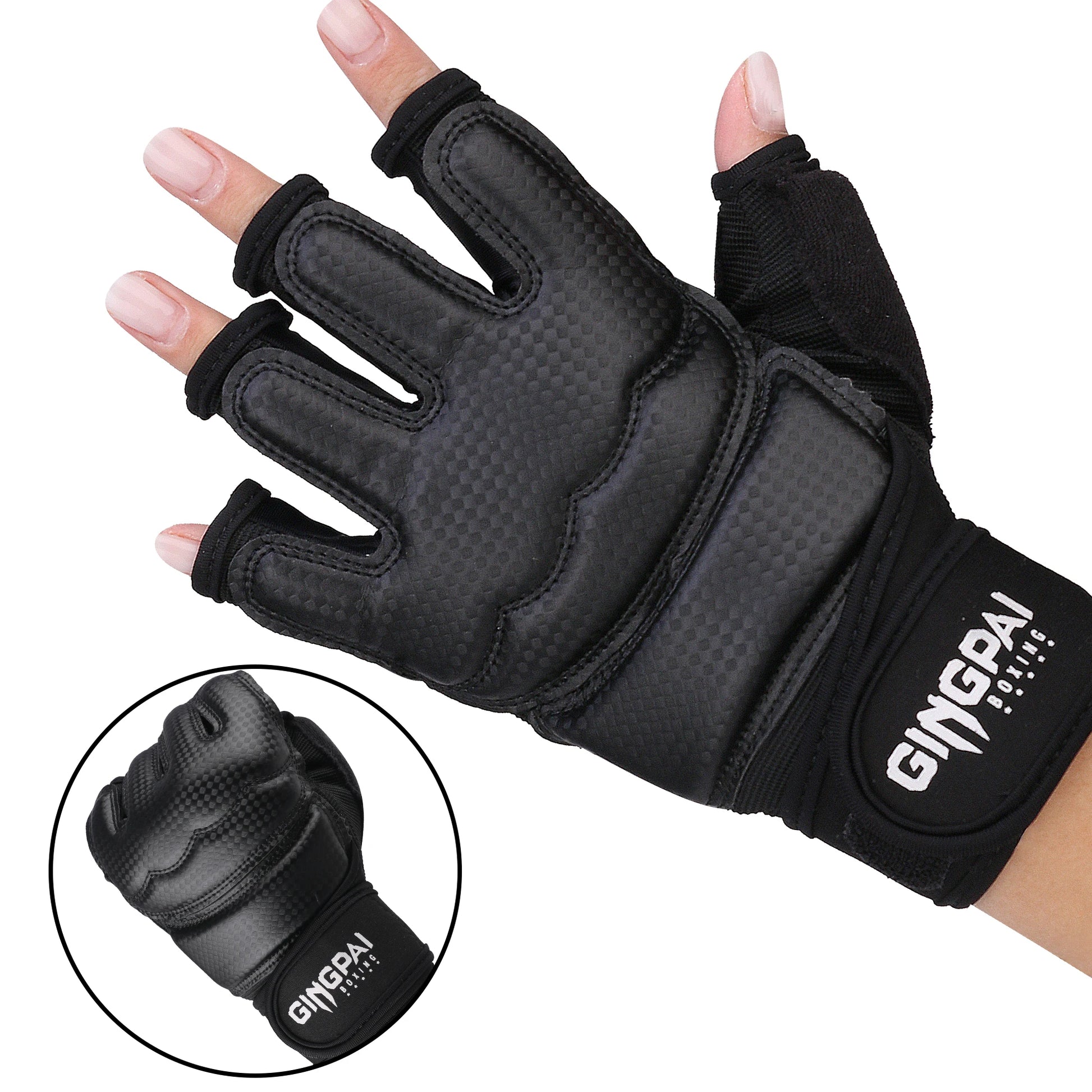 Gants de Boxe Demi-Doigts – MMA / Sanda / Taekwondo / Karaté – Cuir PU – Adulte & Enfant - BLACKBEARD OUTDOOR INDUSTRIES