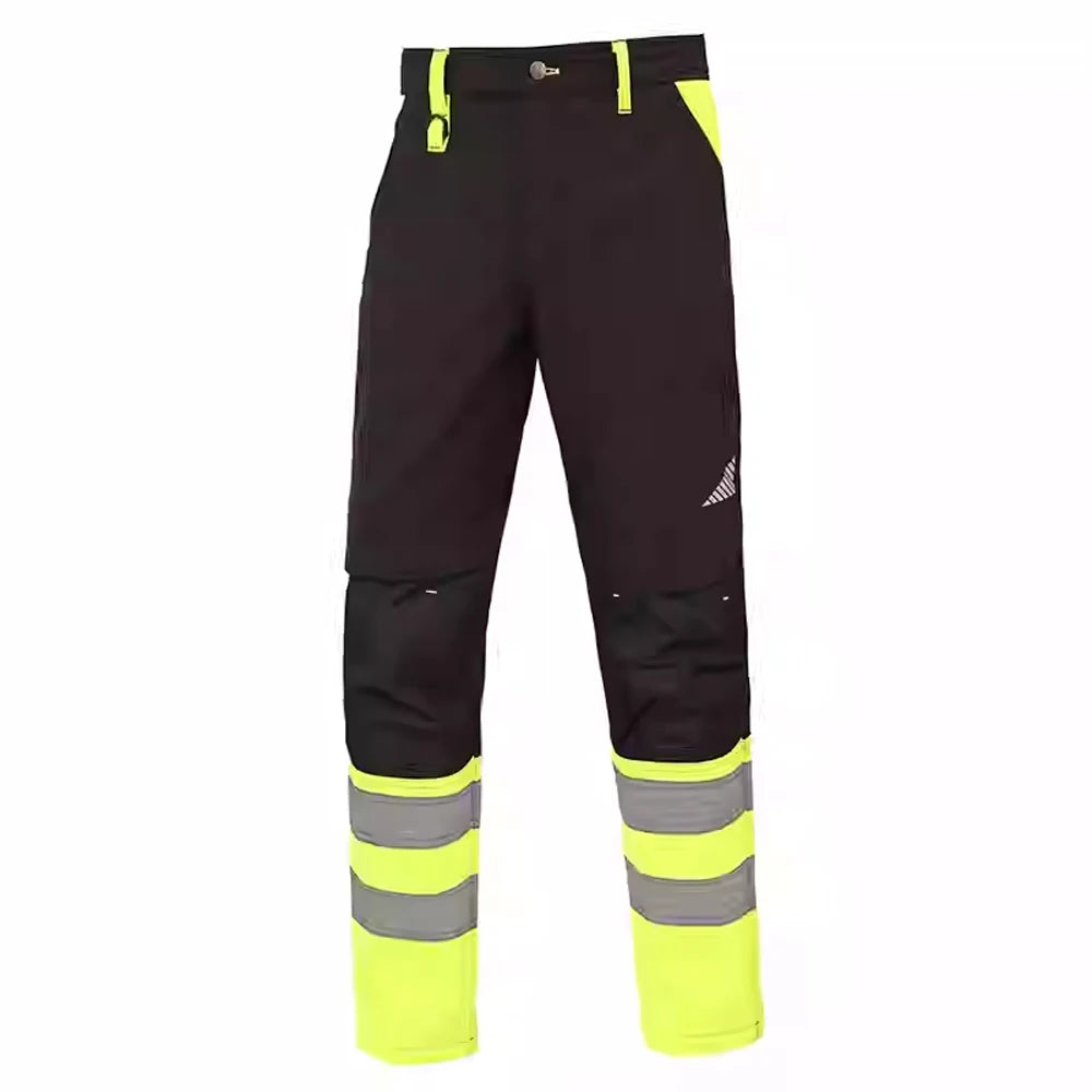 Veste et Combinaison Haute Visibilite Imperméable Bandes Reflechissantes – Tenue de Securite Professionnelle Hiver pour Agents de Securite, Gardiens et Personnel de Terrain (S a XXXL, Orange / Jaune)