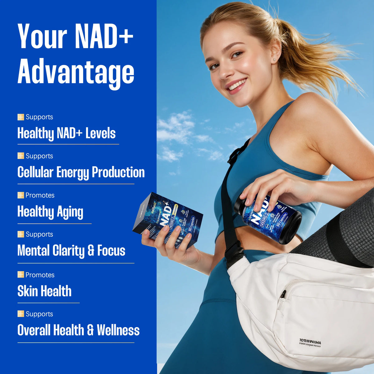 NAD+ – Complément alimentaire en 90 gélules