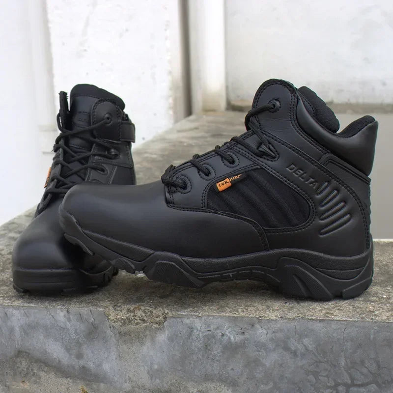 Rangers basses tactiques homme en cuir et mesh respirant