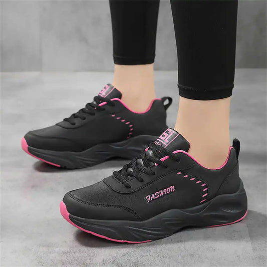 Baskets Basses Femme Semelle Plateforme Épaisse – Sneakers Respirantes Lacets – Pointures 35 à 42