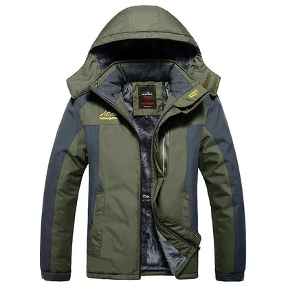 Parka Hiver Homme 2024 - Veste Chaude Imperméable avec Capuche Amovible | Coupe-Vent Militaire Fleece Jusqu’au 9XL - BLACKBEARD OUTDOOR INDUSTRIES