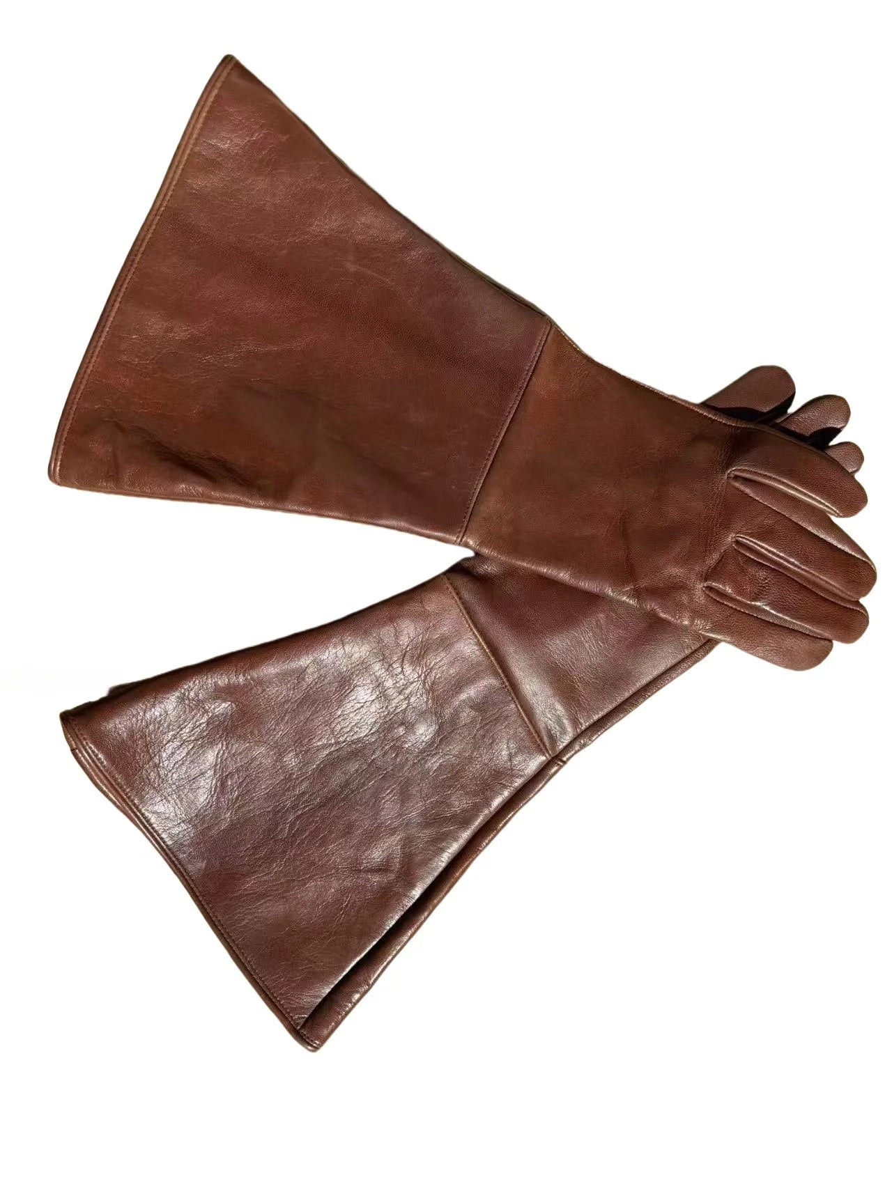 Gants de Moto Hiver Police Canadienne – Cuir Tactile Marron | S à XXL