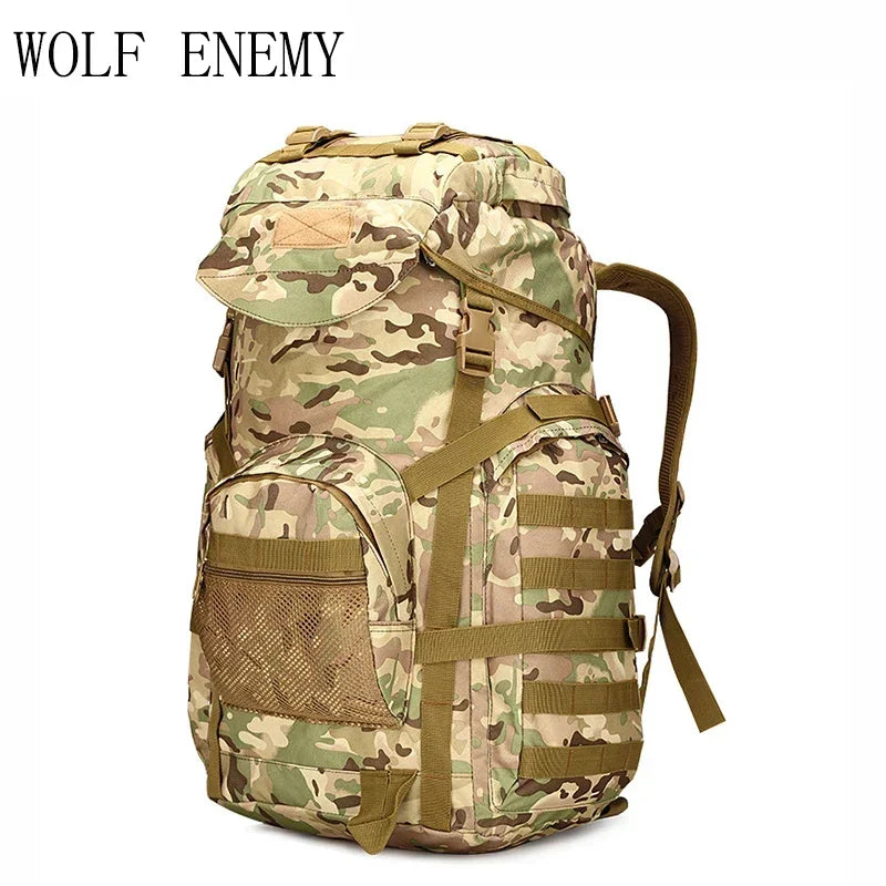Sac à dos tactique MOLLE 60 L en nylon 800D