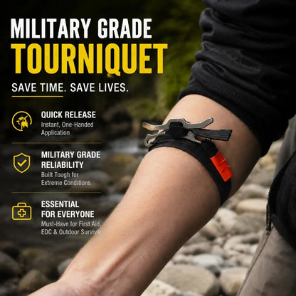Garrot tourniquet de secours en nylon avec boucle, 1 ou 2 pièces