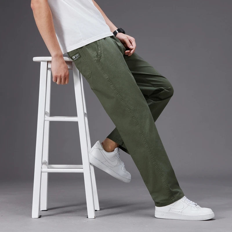 Pantalon Homme Grande Taille Coton – Coupe Droite Casual Été M à 6XL - BLACKBEARD OUTDOOR INDUSTRIES
