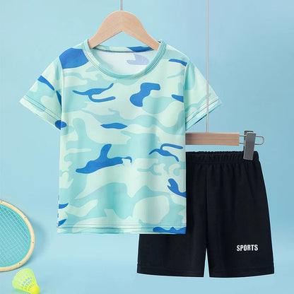 2-Pcs ensemble pour enfants camouflage en polyester Ma boutique