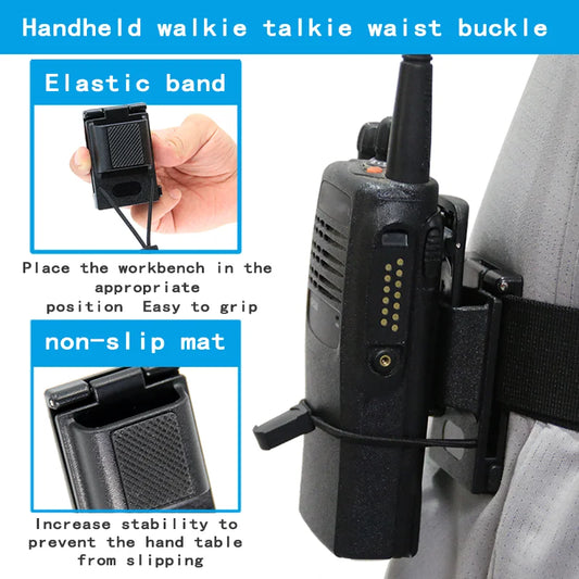 Étui Ceinture Tactique Quick Release – Holster Radio à Décrochage Rapide pour Duty Belt Professionnel