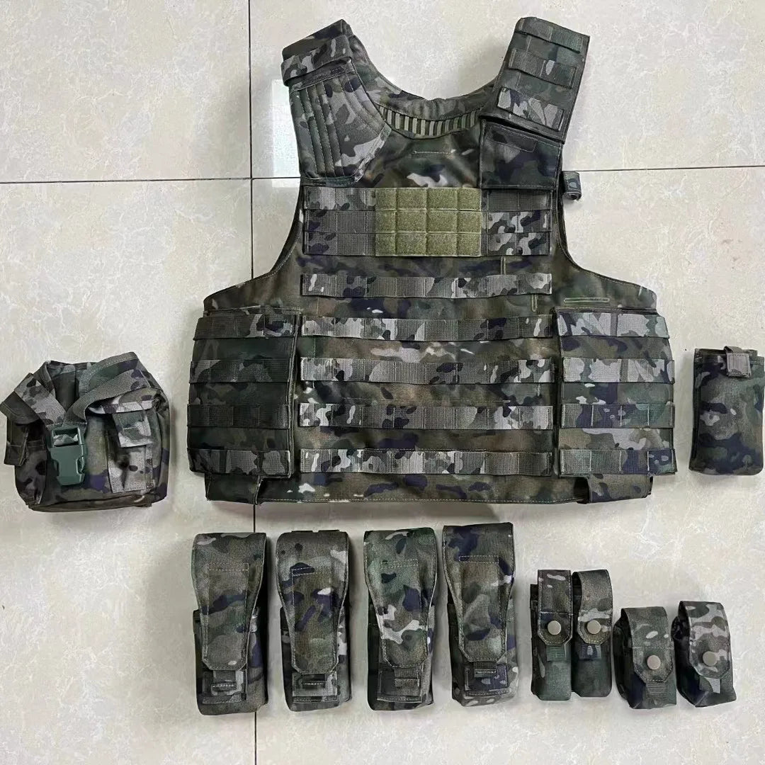 Gilet porte-plaques tactique MOLLE 1000D à dégagement rapide