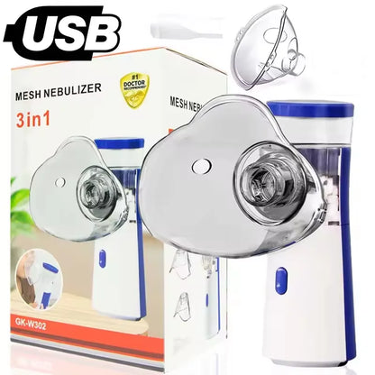 Nébuliseur Portable Silencieux – Inhalateur Atomiseur Adulte & Enfant | Asthme & Urgence
