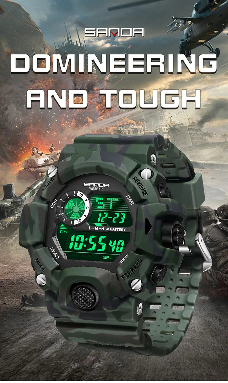 SANDA 2183 – Montre Électronique Homme - BLACKBEARD OUTDOOR INDUSTRIES