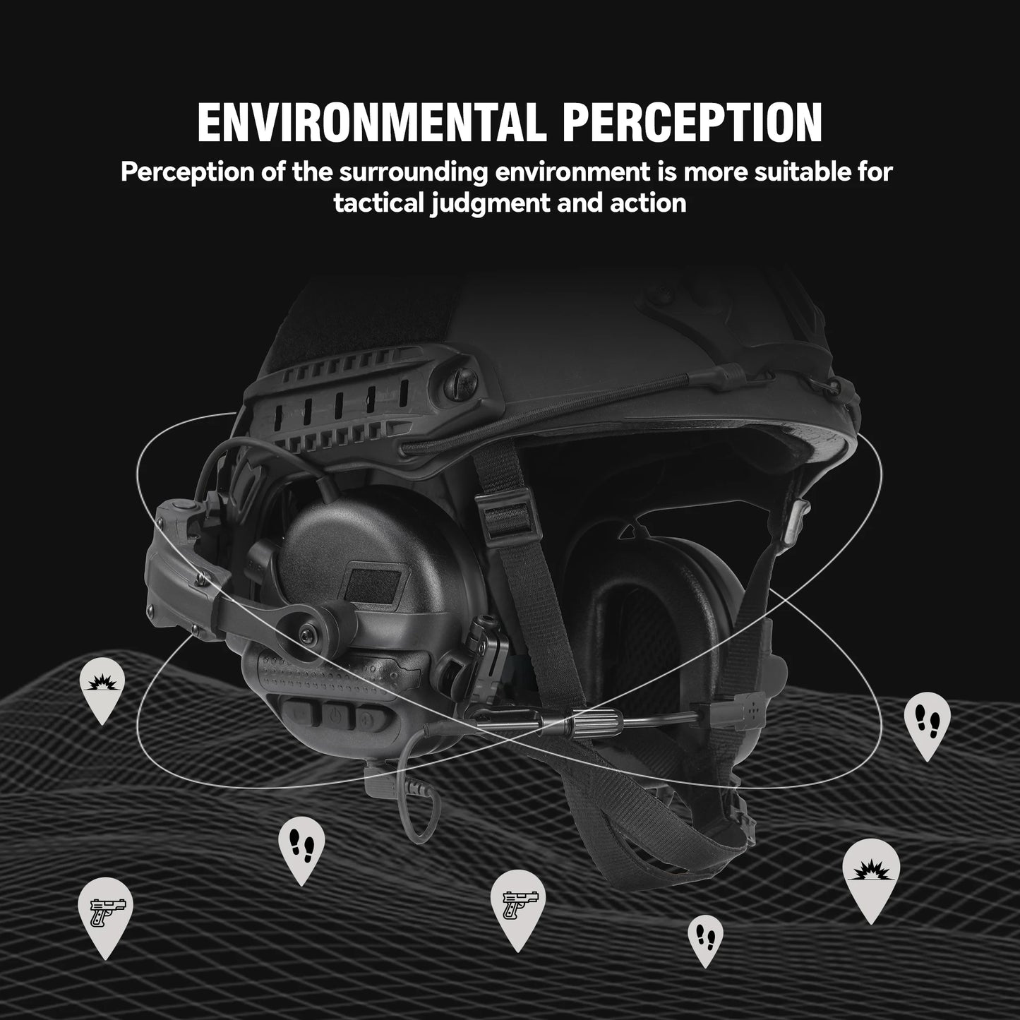 Casque de tir anti bruit électronique – Amplification du son, NRR 23 dB - BLACKBEARD OUTDOOR INDUSTRIES
