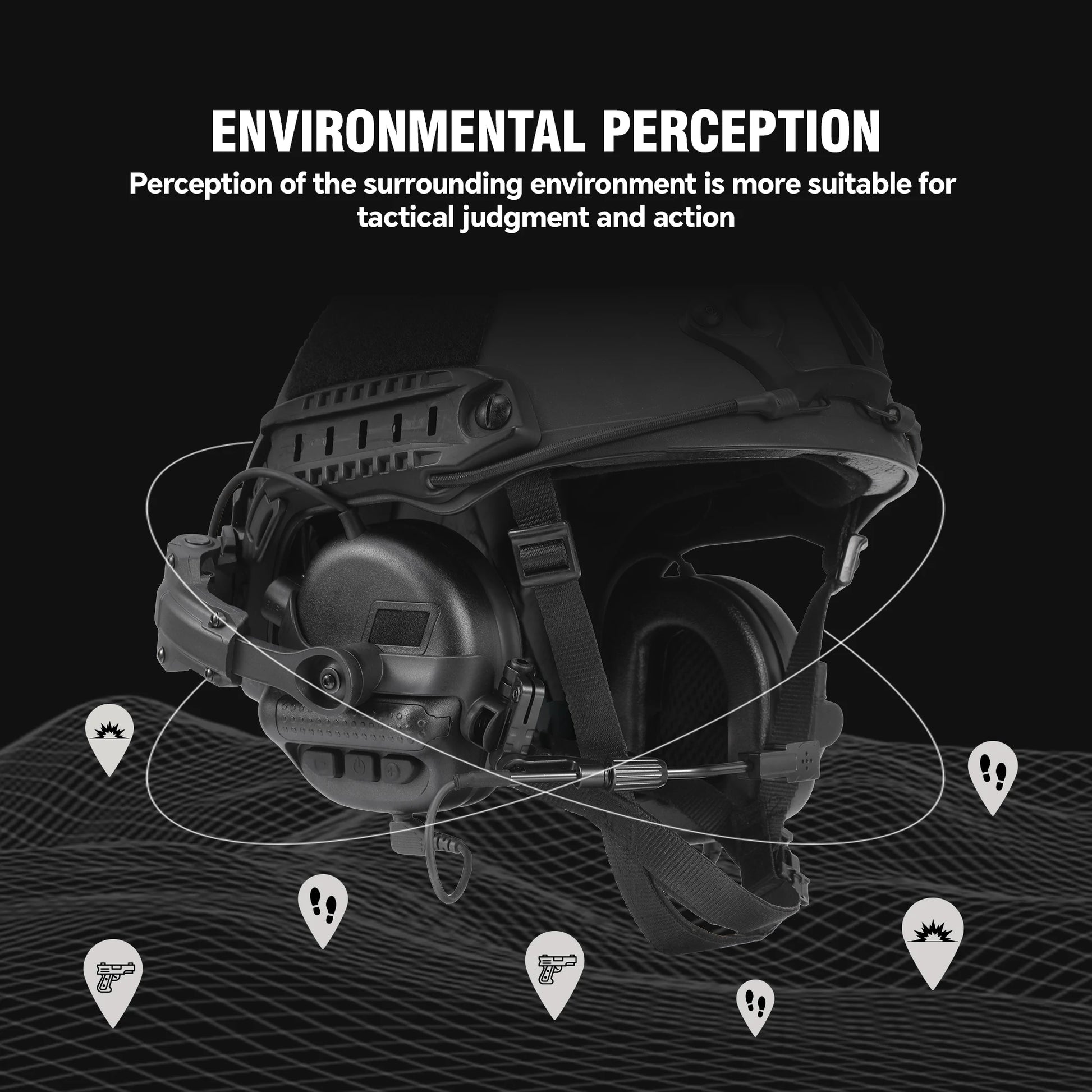 Casque de tir anti bruit électronique – Amplification du son, NRR 23 dB - BLACKBEARD OUTDOOR INDUSTRIES
