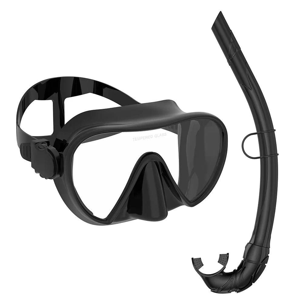 JoyMaySun Masque de Plongée Frameless avec Tuba – Set de Snorkeling Ultra Léger et Compact - BLACKBEARD OUTDOOR INDUSTRIES