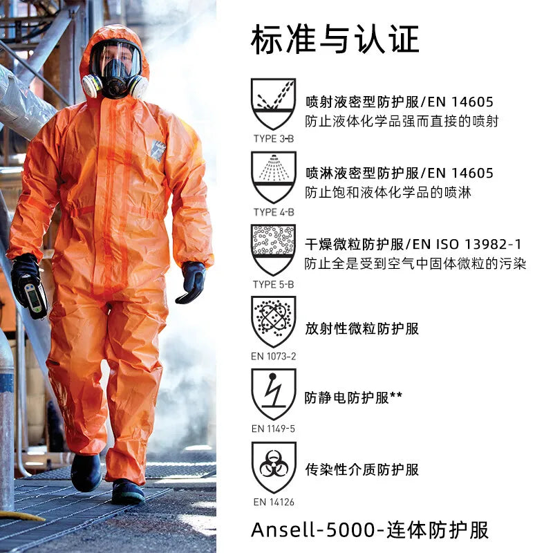 Ansell 5000 - Combinaison de Protection Chimique Haute Résistance - BLACKBEARD OUTDOOR INDUSTRIES