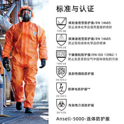 Ansell 5000 - Combinaison de Protection Chimique Haute Résistance - BLACKBEARD OUTDOOR INDUSTRIES