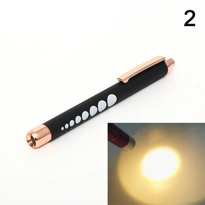 Stylo-Lampe Médical LED – Lampe de Poche Mini Infirmier & Médecin Lumière Blanche/Jaune