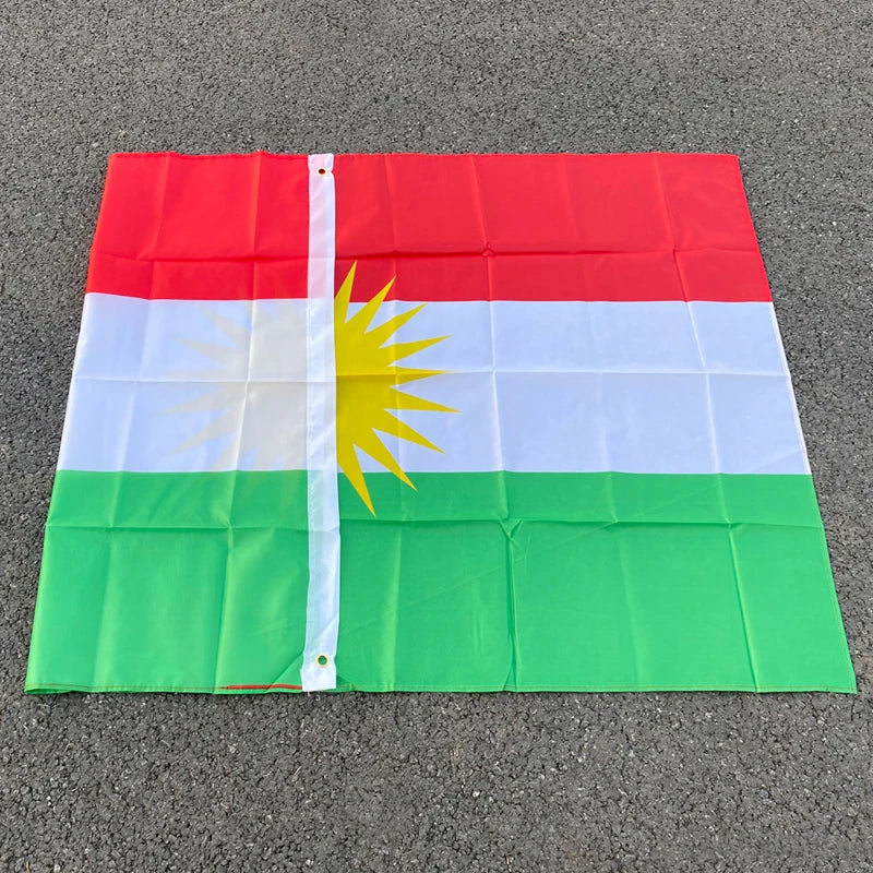 Drapeau Kurde - 90x150 cm (Kurdistan) BLACKBEARD OUTDOOR INDUSTRIES