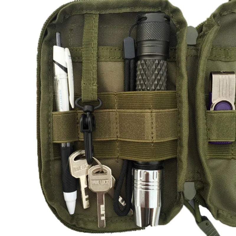 Pochette EDC MOLLE tactique pour ceinture et téléphone