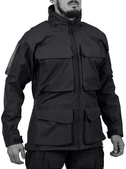M2 Tactical Windbreaker Jacket – Veste de Travail Camouflée Imperméable à Capuche pour Randonnée, Sports et Activités en Extérieur BLACKBEARD OUTDOOR INDUSTRIES