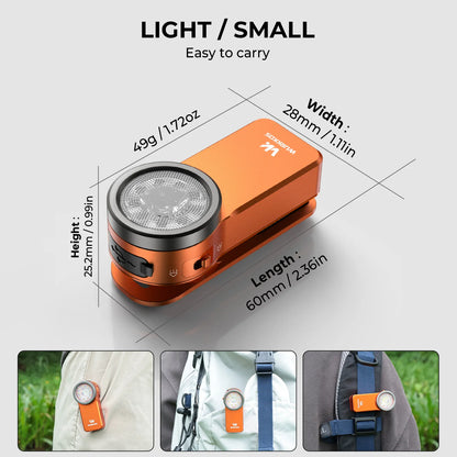 Lampe torche à clip rechargeable HD03, 680 lm avec aimant