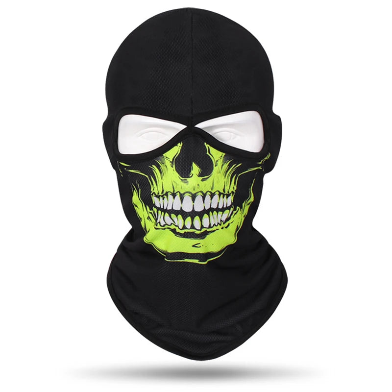 Cagoule Tactique Skull Couvre-Visage Intégral Coupe-Vent – Doublure Casque Moto & Vélo – Nylon/Polyester – 7 Coloris