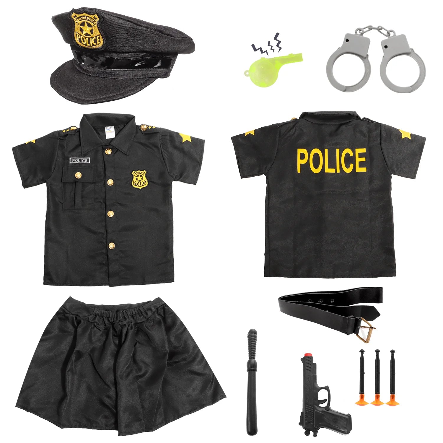 ensemble de déguisements pour enfants, Police, Pompiers, Ouvrier Ma boutique