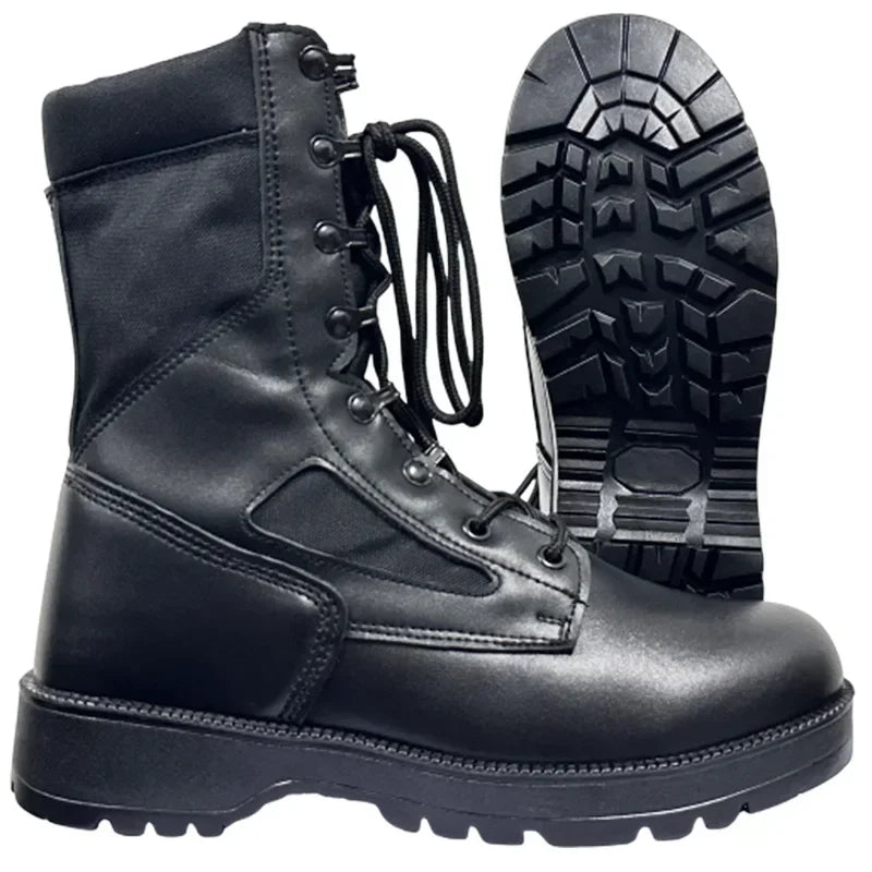 Rangers tactiques homme en cuir fendu et nylon