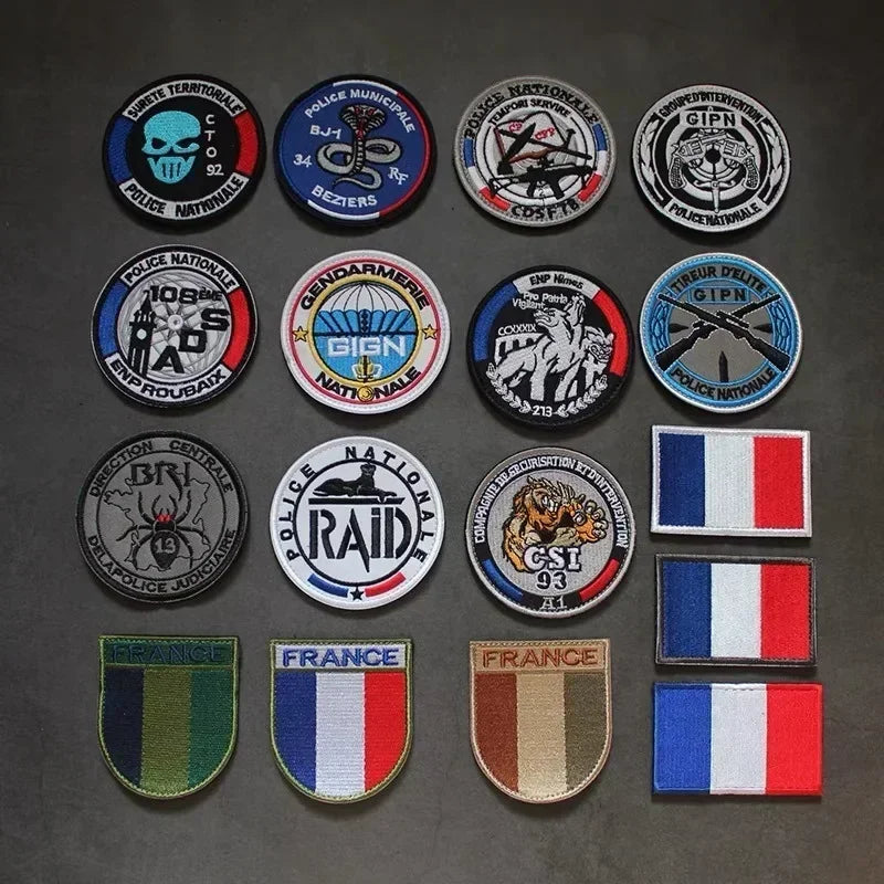 Patch Écusson Brodé GIGN GIPN BRI – Patch Tactique Militaire France  – Pochettes à Attacher pour Vêtements et Sacs - BLACKBEARD OUTDOOR INDUSTRIES
