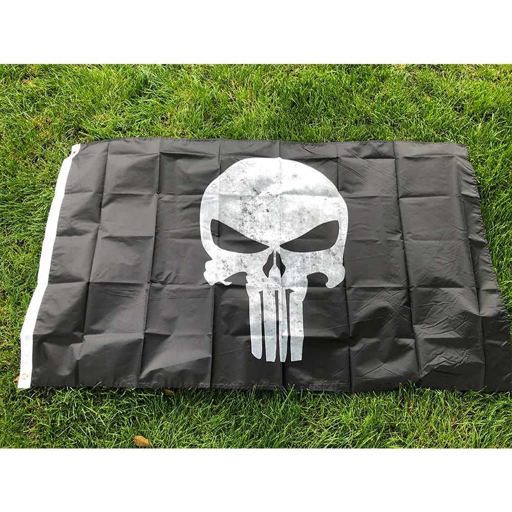 Drapeau Punisher - Taille 90x150 cm BLACKBEARD OUTDOOR INDUSTRIES
