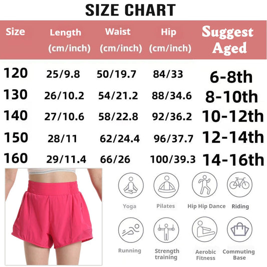 short de sport fille polyester Drytech Ma boutique