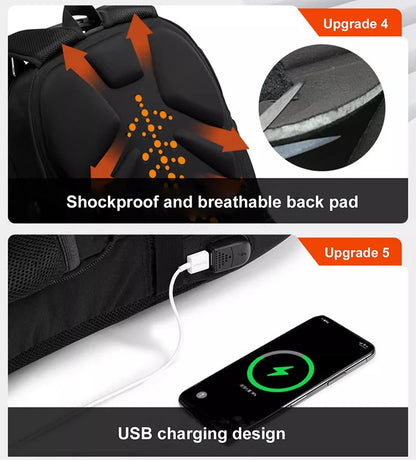 Sac à Dos Ordinateur Étanche 2025 – 17"/20" | Grande Capacité, USB, Antivol | Homme & Femme - BLACKBEARD OUTDOOR INDUSTRIES