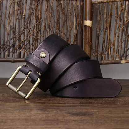 Ceinture Vintage en Cuir de Vachette Véritable Ma boutique