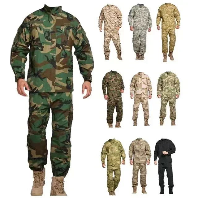 Ensemble Uniforme Camouflage Tactique 2 Pièces — ACU Rip-Stop Multi-Camo Airsoft & Sécurité - BLACKBEARD OUTDOOR INDUSTRIES