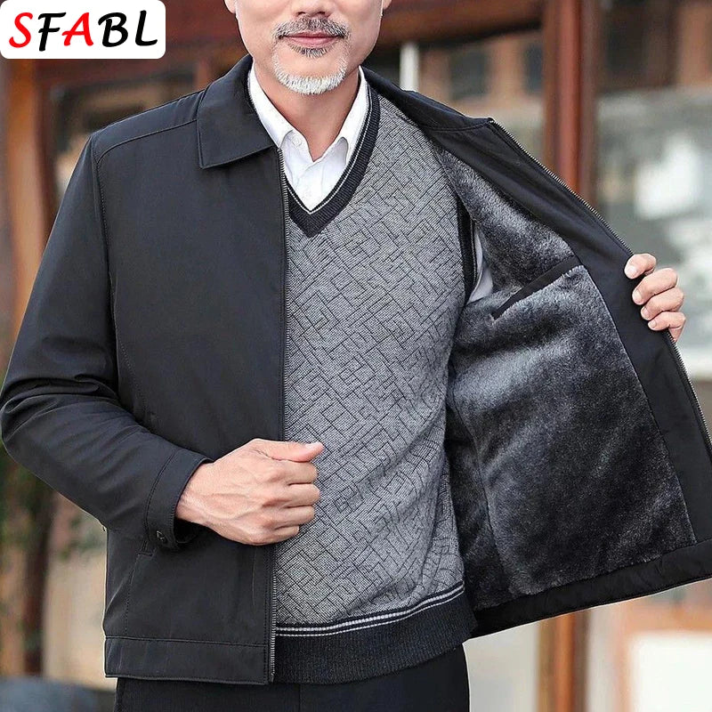 Veste Homme Automne/Hiver en Polaire Chaude Modèle Business Casual — MANTLCONX | Veste de Costume Décontractée - BLACKBEARD OUTDOOR INDUSTRIES