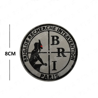 Patches Brodés Forces Spéciales Françaises – BRI · RAID · PP – Hook & Loop Tactique