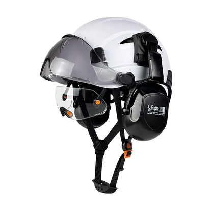 Casque de Sécurité ABS Pompier & Sauvetage — Visière, Cache-Oreilles CE/ANSI - BLACKBEARD OUTDOOR INDUSTRIES