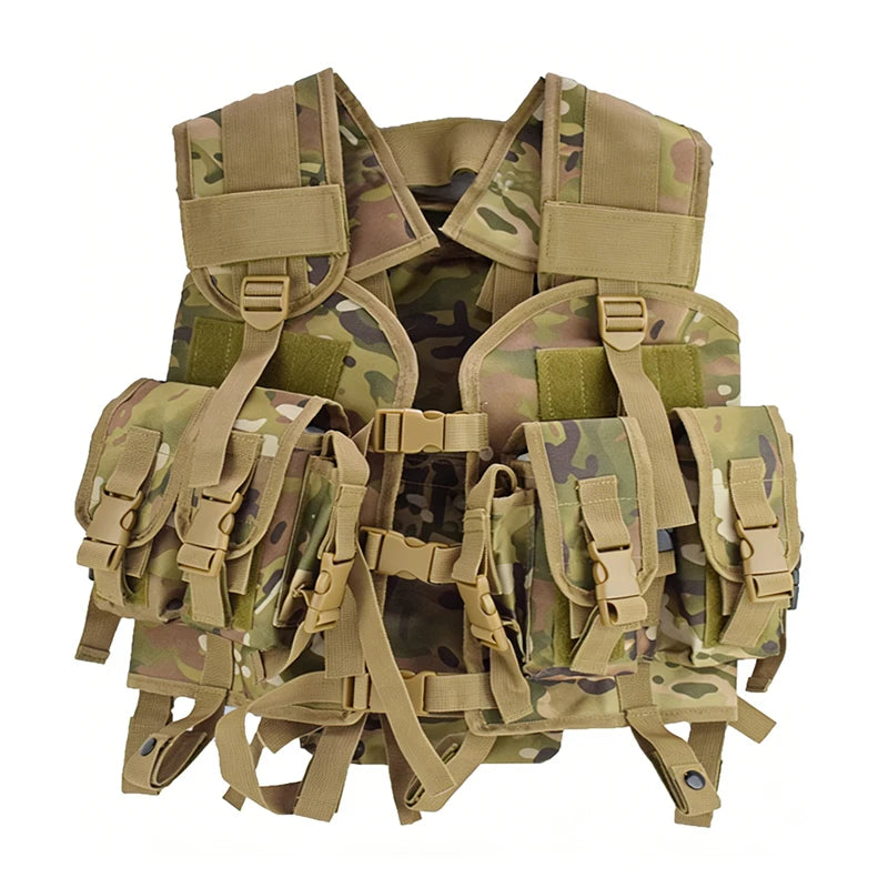 Gilet Tactique RUIN HAWK pour Hommes - Protection Airsoft et Paintball avec Sac d'Eau Camouflage - BLACKBEARD OUTDOOR INDUSTRIES