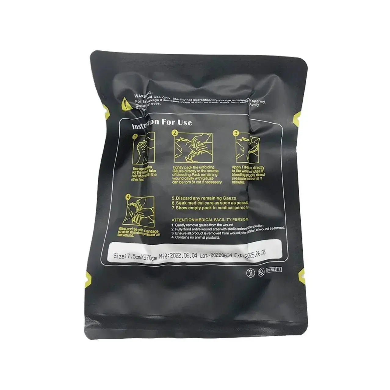 Gaze Hémostatique Compressée au Kaolin - Bandage d'Urgence Tactique Ma boutique