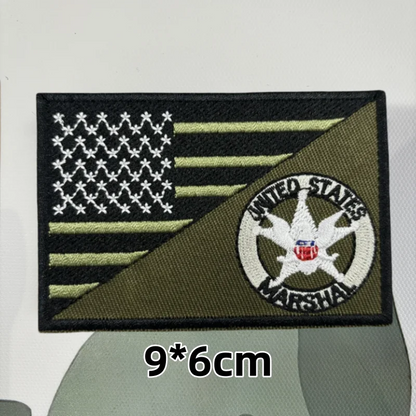 Patch Brodé US Sheriff Hook & Loop – Badge Identification Sécurité Tactique Gilet, 8 Modèles - BLACKBEARD OUTDOOR INDUSTRIES